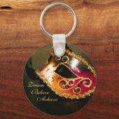 Dream Masquerade Mask Inspirerend Sleutelhanger (Voorkant)