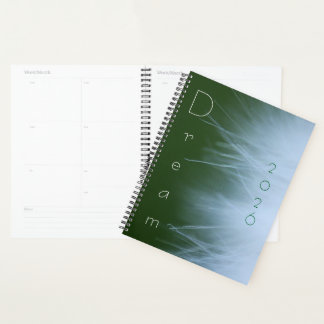 "Dream" met Wispy Dandelion Fluff Achtergrond Planner