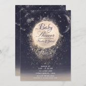 Dream Moon Magic Cosmic Sparkles Baby shower Kaart (Voorkant / Achterkant)