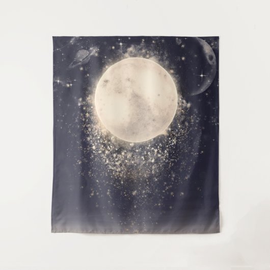 Dream Moon Magic Cosmic Sparkles Wandkleed (Voorkant)