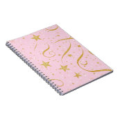 Dream Notes – Pink & Gold Star Notitieboek (Rechterzijde)