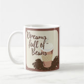 Dream of Coffee Beans Cute Java Illustration Koffiemok (Links)