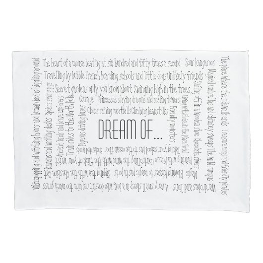 Dream of Pillow Hoesje Kussensloop (Voorkant)