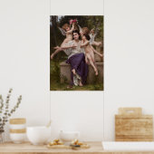 Dream of Spring, Rêve de Printemps van Bouguereau Poster (Keuken)