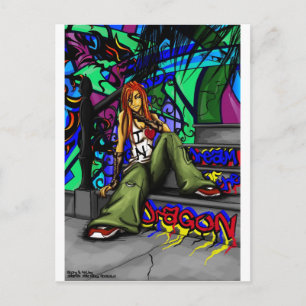 'Dream of the Dragon'-Briefkaart Briefkaart