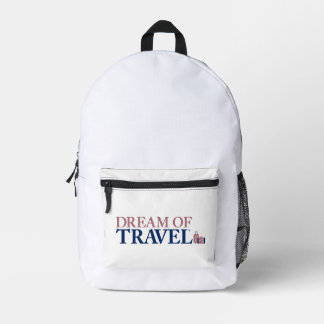 Dream of Travel ® Backpack (Luggage Collection) Bedrukte Rugzak
