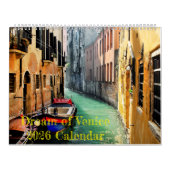 DREAM OF VENICE 2026 Calendar Kalender (Hoes)