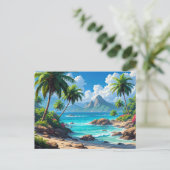 Dream On, Tropical Paradise, Briefkaart (Staand voorkant)