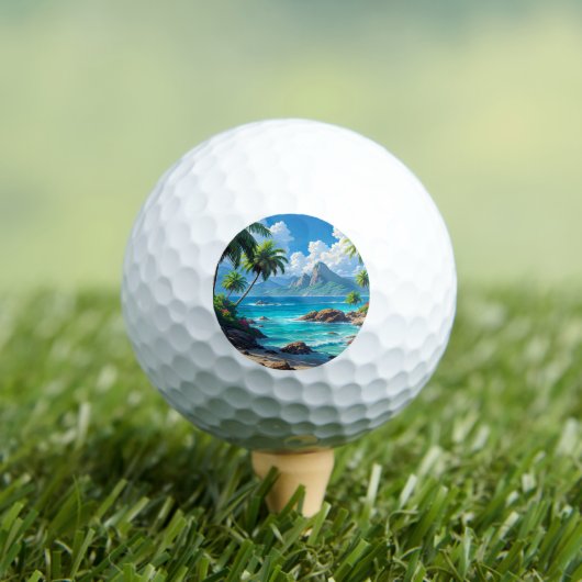 Dream On, Tropical Paradise, Golfballen (Insitu Shirt)