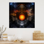 Dream Orb Fractal Art Poster (Keuken)