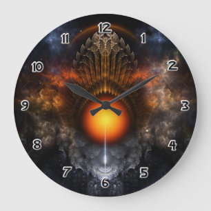 Dream Orb Fractal Art Wall klok
