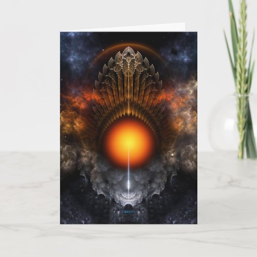 Dream Orb Fractal Art Wenskaart Kaart (Voorkant)
