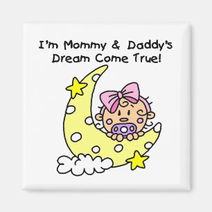 Dream-overhemden en -cadeaus van mama en papa magneet