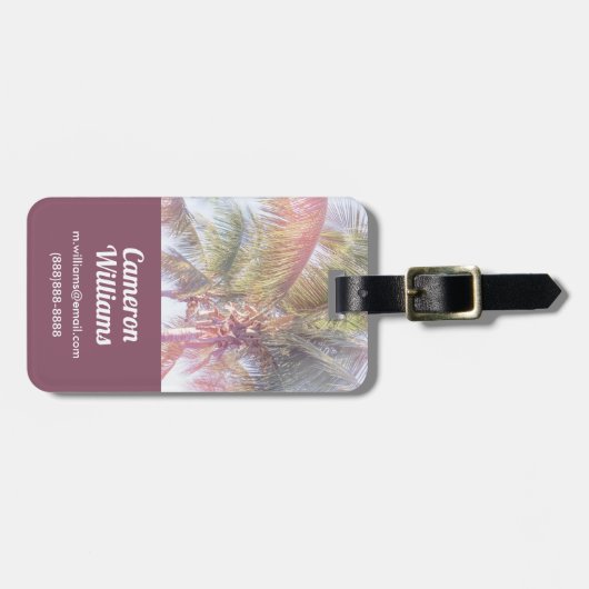 Dream Palm Tree Bagagelabel (Voorkant horizontaal)