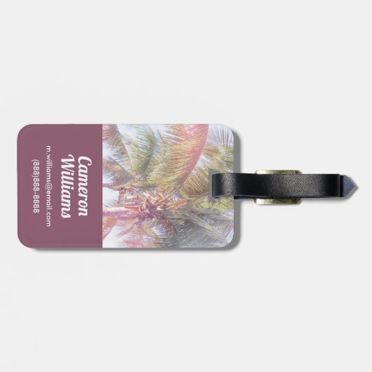 Dream Palm Tree Bagagelabel (Achterkant horizontaal)