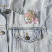 Dream Palm Tree Vierkante Button 5,1 Cm (In situ)