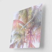 Dream Palm Tree Vierkante Klok (Hoek)