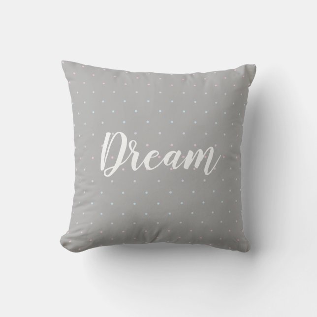 Dream Pastel Dot Pattern Pillow Kussen (Voorkant)