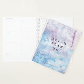 Dream, Plan, Do - Aquarelle violet Universe (Devant avec enveloppe)