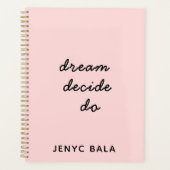 Dream Plan Do Blush Pink Design Planner (Voorkant)
