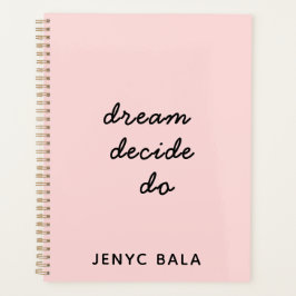 Dream Plan Do Blush Pink Design Planner