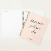 Dream Plan Do | Blush Pink Modern Design Script (Devant avec enveloppe)