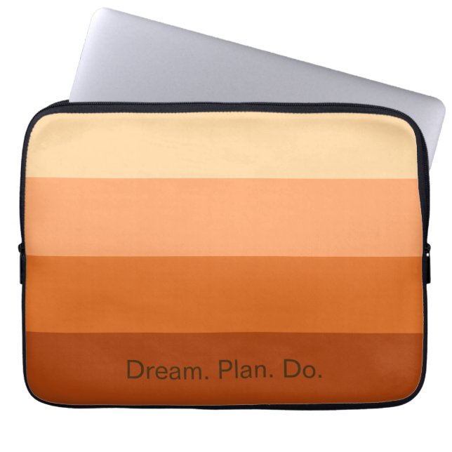 Dream Plan Do – Motivatie gradiënt Laptop Sleeve (Voorkant)