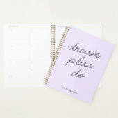 Dream Plan Do Pastel Lilac Purple Modern Feminine (Devant avec enveloppe)
