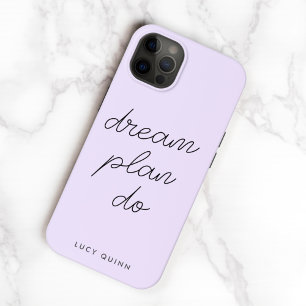 Dream Plan Doet het Lila Paarse Gematigde Feminine Case-Mate iPhone 14 Hoesje