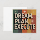 Dream, Plan, Execute Kaart (Voorkant / Achterkant)