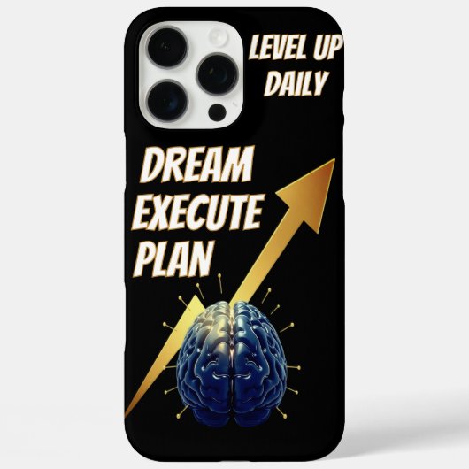 Dream. Plan. Execute. Phone Case – Success Quote  (Achterkant)