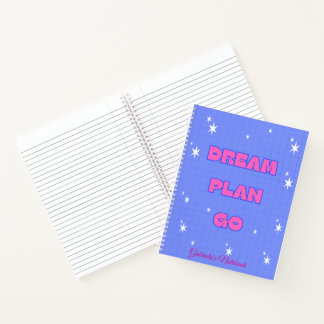 Dream. Plan. Go. – Motivational Notebook Notitieboek