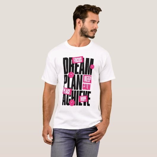 Dream Plan keep calm Tshirt (Voorkant volledig)