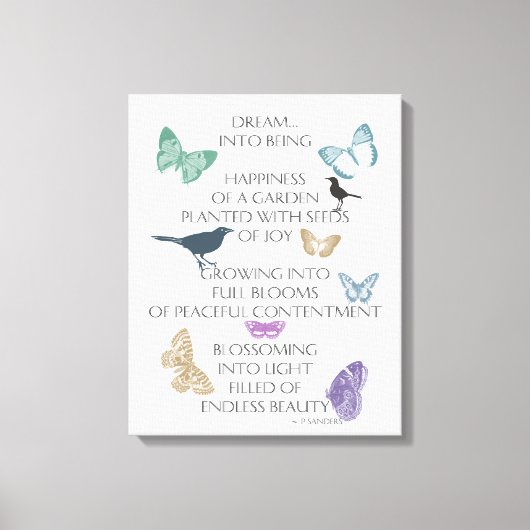 Dream Poem Canvas Afdruk (Voorkant)