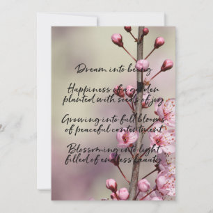 Dream Poem Cherry Blossom Flowers