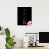Dream Poem met Lotus Flower Poster (Thuiskantoor)
