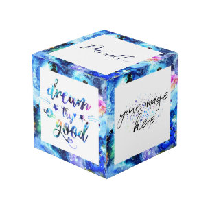 Dream. Probeer het. Doe goed. Kubus