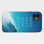Dream quote iPhone 5 hoesje Ocean waves (Achterkant (horizontaal))