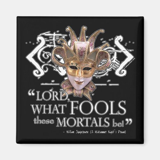 Dream Quote van Midzomer Night Magneet (Voorkant)