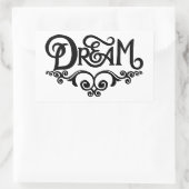 Dream Rechthoekige Sticker (Tas)