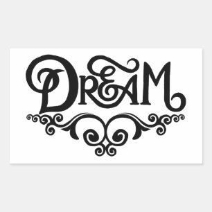 Dream Rechthoekige Sticker