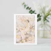 Dream Rozen White Flower Briefkaart (Staand voorkant)