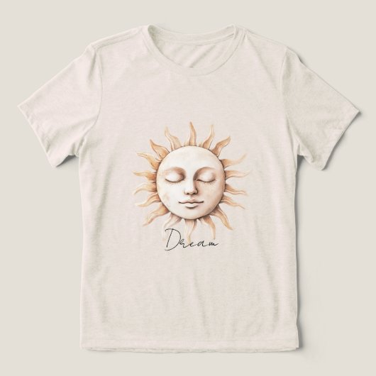 Dream Sicilian Sun Tri-Blend Shirt (Design voorkant)