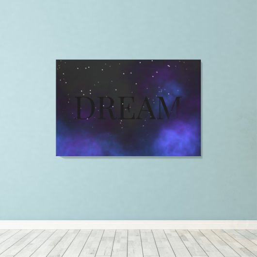 Dream Space Nebula Canvas Afdruk (Insitu (Houten vloer))