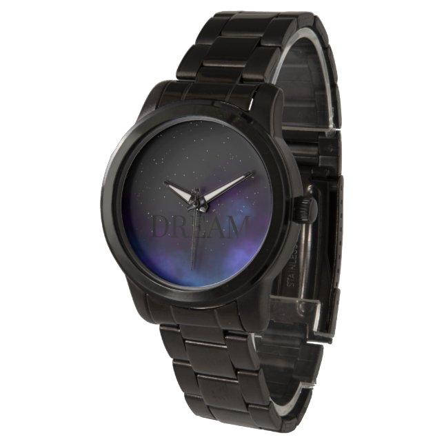 Dream Space Nebula Horloge (Gekanteld)