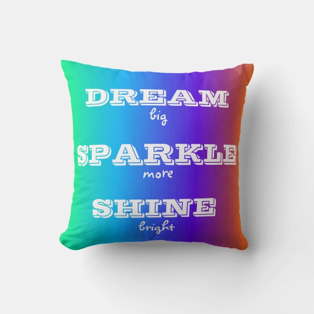 Dream Sparkle Shine Sierkussen (Voorkant)