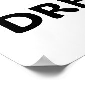 Dream Statistics (Bell Curve Attitude) Poster (Hoek)