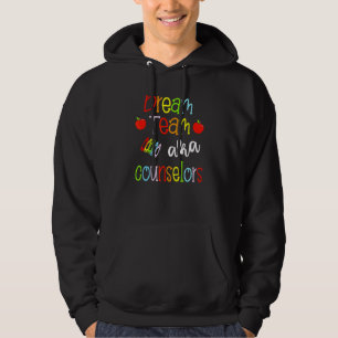Dream Team Aka School Counselors Cute Crayon Educa Hoodie