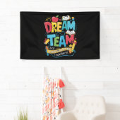 Dream Team Kleuterschool Leraren Terug naar School Spandoek (Insitu)