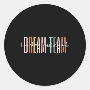 Dream Team Leraar Instant Terug naar school Matchi Ronde Sticker
